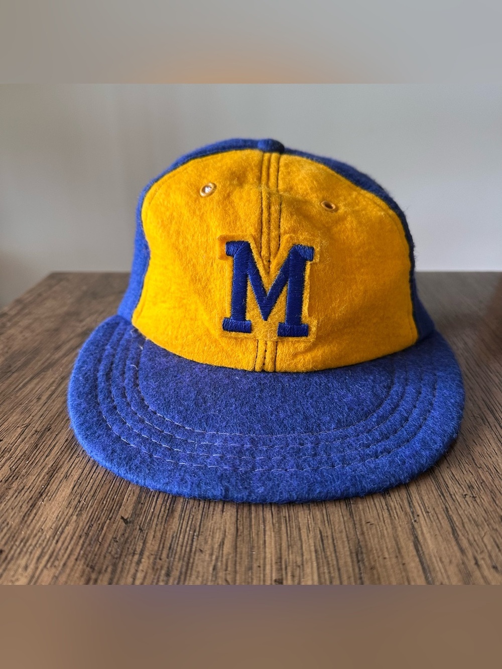 Vintage 1970s Wool Milwaukee Brewers Cap Hat Kids M *READ*